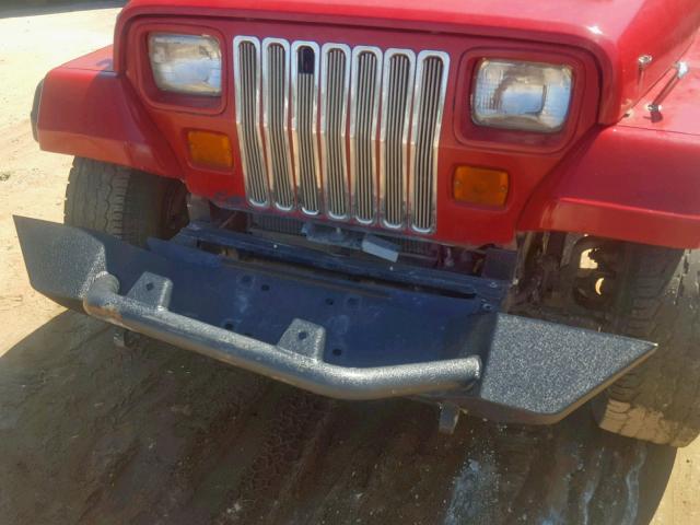 1J4FY19PXSP208965 - 1995 JEEP WRANGLER / RED photo 9