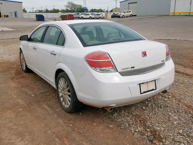 1G8ZX57709F224439 - 2009 SATURN AURA XR WHITE photo 3