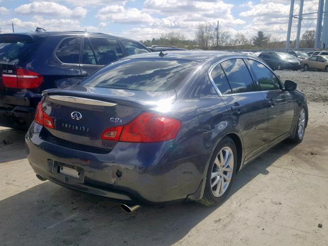 JNKCV61F39M358475 - 2009 INFINITI G37 BLUE photo 4