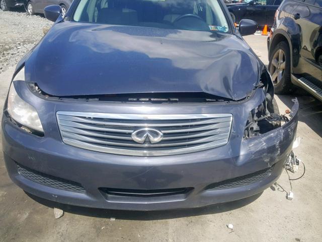 JNKCV61F39M358475 - 2009 INFINITI G37 BLUE photo 7