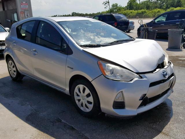 JTDKDTB35C1010981 - 2012 TOYOTA PRIUS C SILVER photo 1