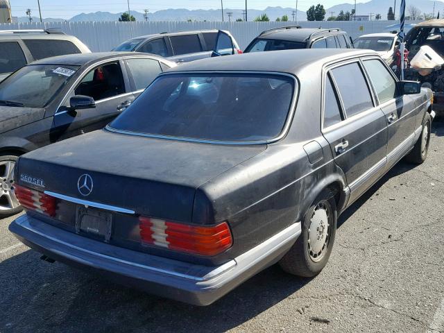 WDBCA39E1MA610160 - 1991 MERCEDES-BENZ 560 SEL BLACK photo 4