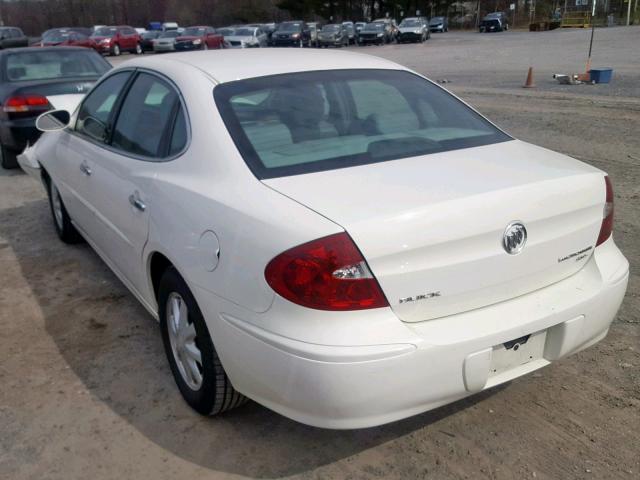 2G4WD582661263586 - 2006 BUICK LACROSSE C WHITE photo 3