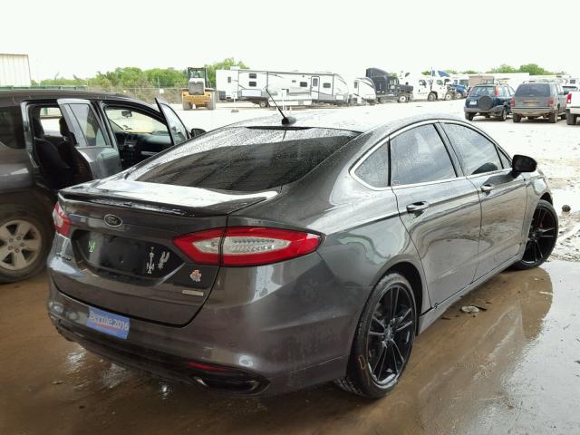 3FA6P0K93FR199867 - 2015 FORD FUSION TIT GRAY photo 4