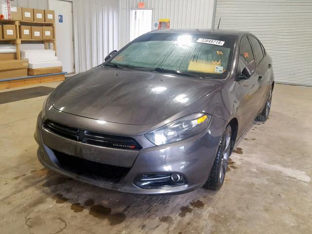 1C3CDFBB0GD565276 - 2016 DODGE DART SXT CHARCOAL photo 2