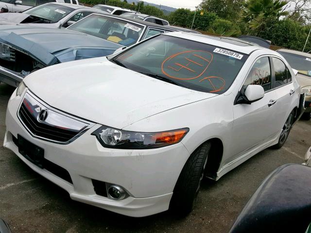 JH4CU2F8XCC002771 - 2012 ACURA TSX SE WHITE photo 2