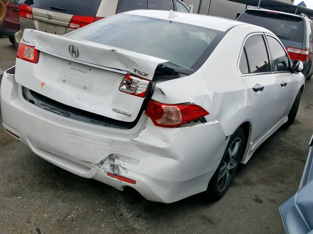 JH4CU2F8XCC002771 - 2012 ACURA TSX SE WHITE photo 4