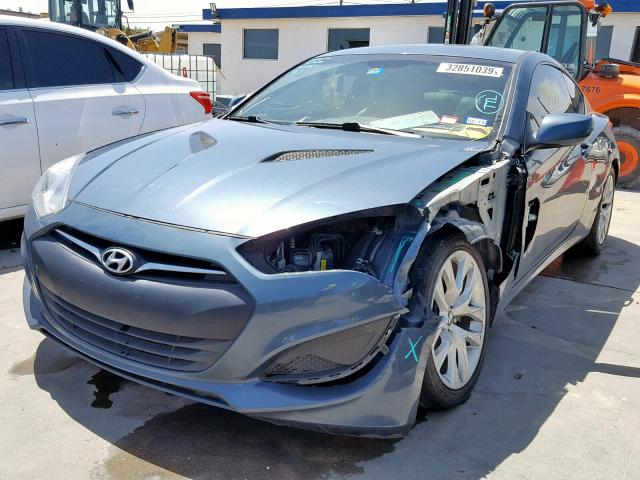 KMHHT6KD0DU094422 - 2013 HYUNDAI GENESIS CO BLUE photo 2