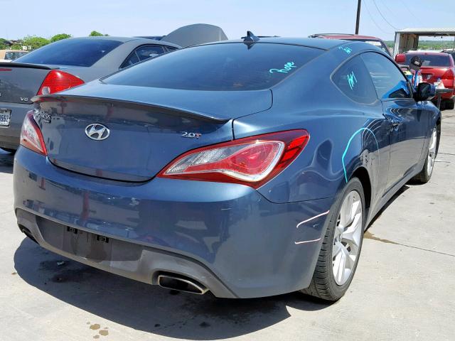 KMHHT6KD0DU094422 - 2013 HYUNDAI GENESIS CO BLUE photo 4