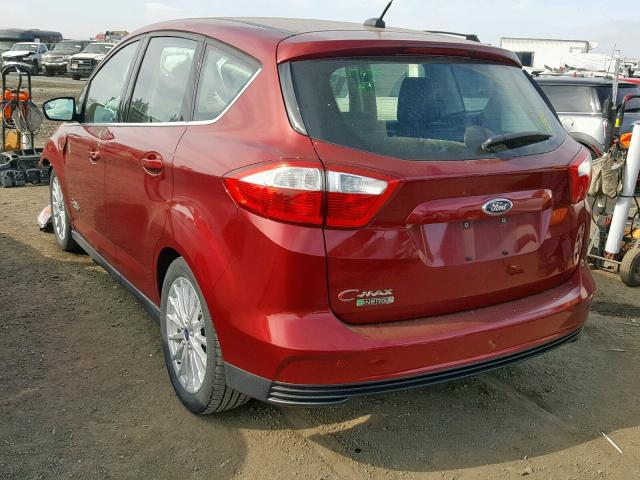 1FADP5CU5EL508436 - 2014 FORD C-MAX PREM BURGUNDY photo 3