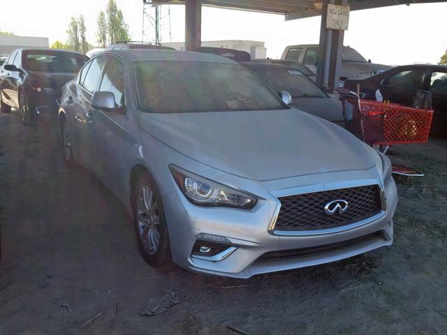 JN1EV7AP0JM364802 - 2018 INFINITI Q50 LUXE SILVER photo 1