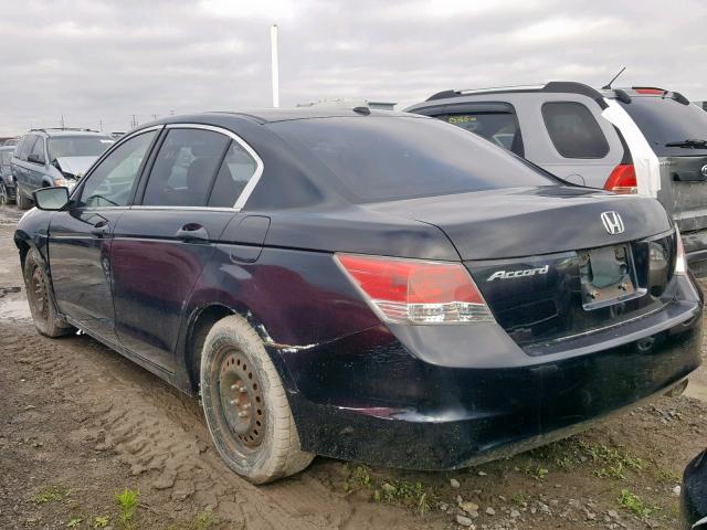 1HGCP26878A801243 - 2008 HONDA ACCORD EXL BLACK photo 3