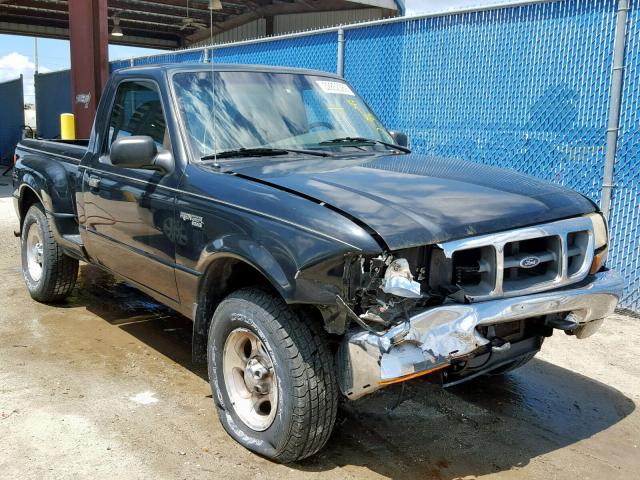 1FTYR11XXXPA62985 - 1999 FORD RANGER BLACK photo 1