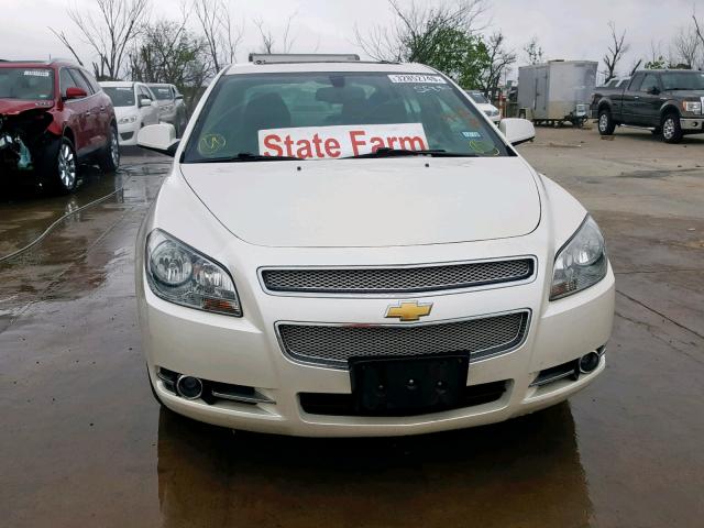 1G1ZE5E00CF135049 - 2012 CHEVROLET MALIBU LTZ თეთრი ფოტო 9