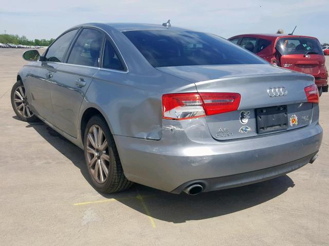 WAUGGAFC5DN019649 - 2013 AUDI A6 PREMIUM GRAY photo 3