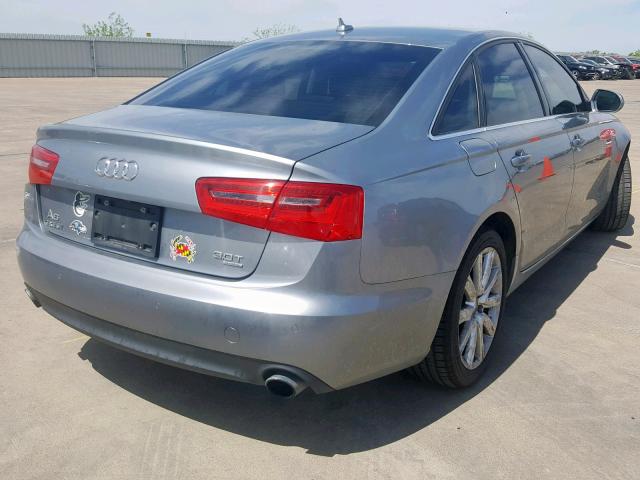 WAUGGAFC5DN019649 - 2013 AUDI A6 PREMIUM GRAY photo 4