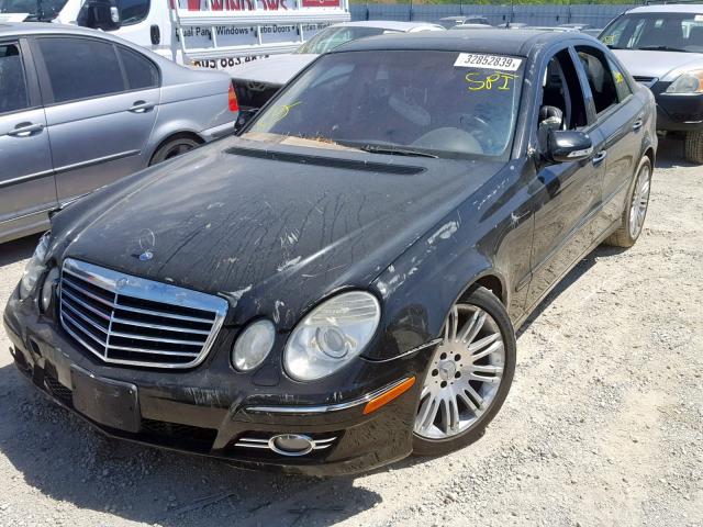 WDBUF56X57B096822 - 2007 MERCEDES-BENZ E 350 BLACK photo 2