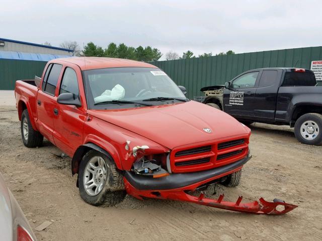 1B7HG2AN21S329826 - 2001 DODGE DAKOTA QUA RED photo 1