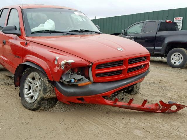 1B7HG2AN21S329826 - 2001 DODGE DAKOTA QUA RED photo 9