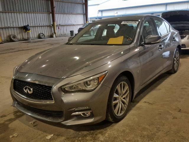 JN1BV7AR9FM396658 - 2015 INFINITI Q50 BASE GRAY photo 2