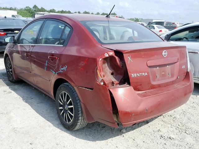 3N1AB61E87L725115 - 2007 NISSAN SENTRA 2.0 RED photo 3