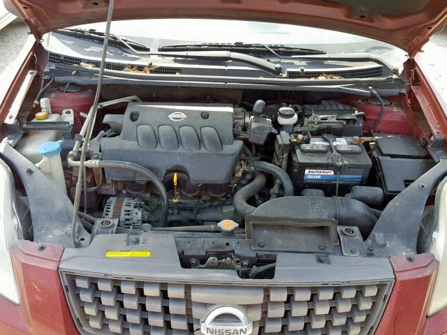 3N1AB61E87L725115 - 2007 NISSAN SENTRA 2.0 RED photo 7