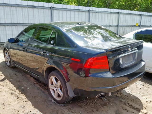 19UUA66265A061060 - 2005 ACURA TL BLACK photo 3