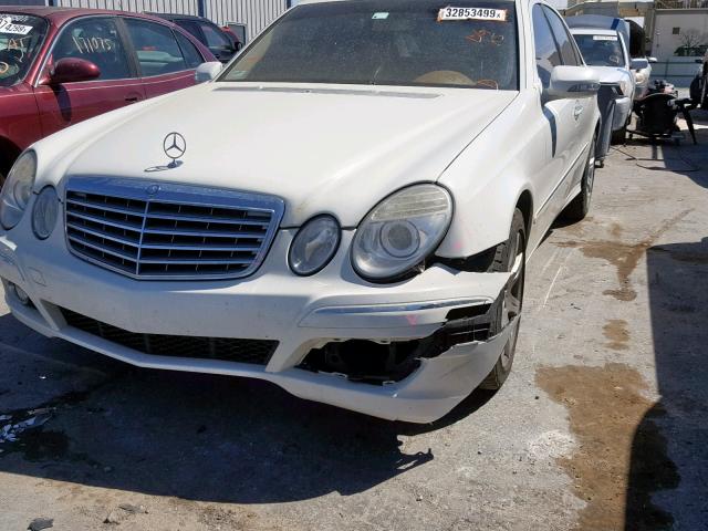 WDBUF56X67B087112 - 2007 MERCEDES-BENZ E 350 WHITE photo 9