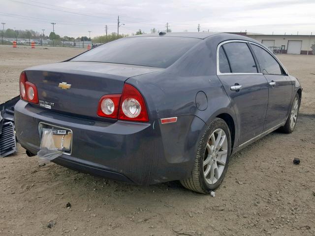 1G1ZE5EBXA4131004 - 2010 CHEVROLET MALIBU LTZ ნაცრისფერი ფოტო 4