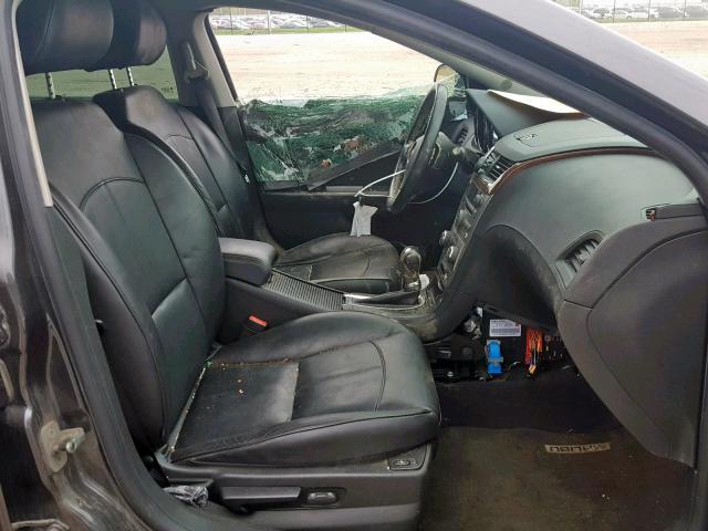 1G1ZE5EBXA4131004 - 2010 CHEVROLET MALIBU LTZ ნაცრისფერი ფოტო 5