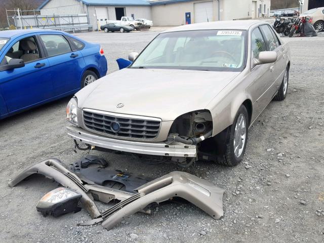 1G6KF57921U100851 - 2001 CADILLAC DEVILLE DT GOLD photo 2