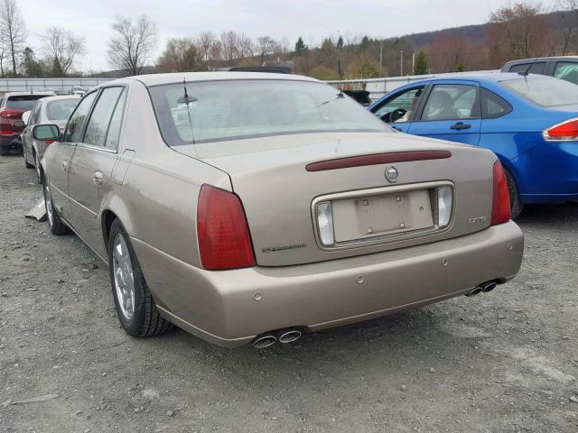 1G6KF57921U100851 - 2001 CADILLAC DEVILLE DT GOLD photo 3