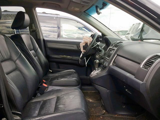 5J6RE48759L035124 - 2009 HONDA CR-V EXL BLACK photo 5