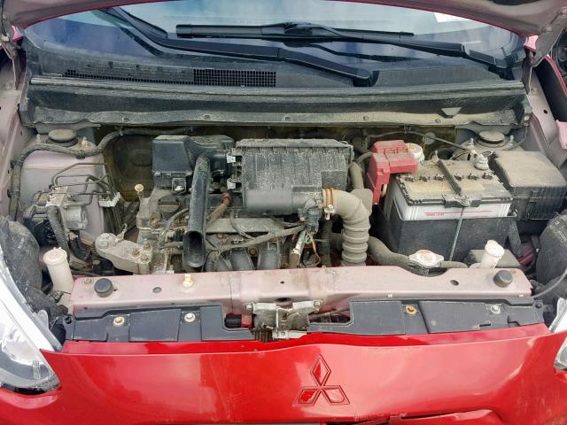 ML32A3HJ2FH054823 - 2015 MITSUBISHI MIRAGE DE RED photo 7