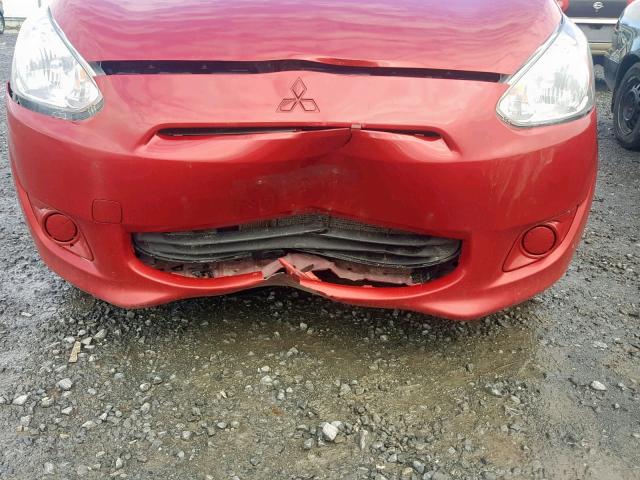 ML32A3HJ2FH054823 - 2015 MITSUBISHI MIRAGE DE RED photo 9