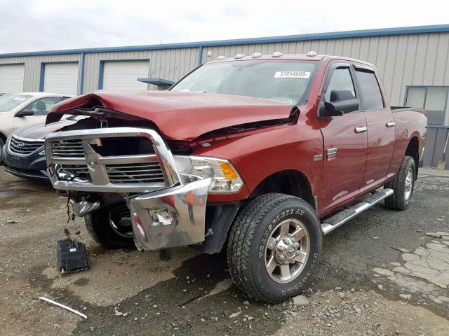 3C6TD5DT0CG266001 - 2012 DODGE RAM 2500 S RED photo 2