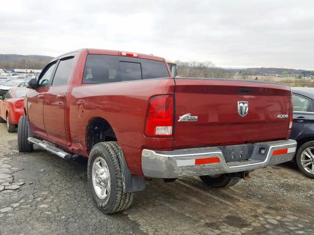 3C6TD5DT0CG266001 - 2012 DODGE RAM 2500 S RED photo 3