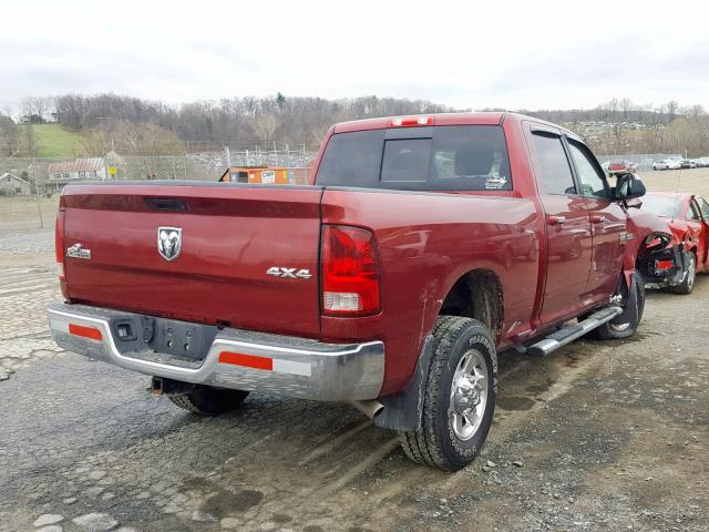 3C6TD5DT0CG266001 - 2012 DODGE RAM 2500 S RED photo 4