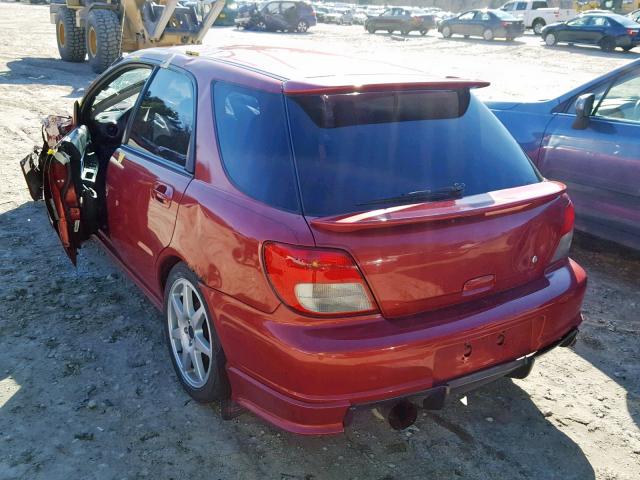 JF1GG65543H813600 - 2003 SUBARU IMPREZA TS RED photo 3