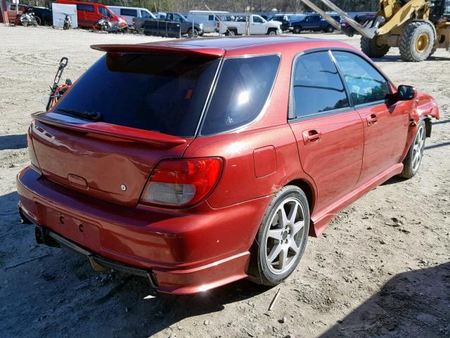 JF1GG65543H813600 - 2003 SUBARU IMPREZA TS RED photo 4