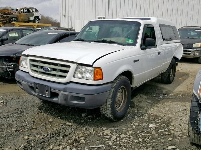 1FTYR10U23TA23445 - 2003 FORD RANGER WHITE photo 2