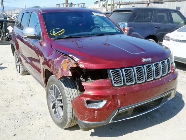 1C4RJEBGXJC229717 - 2018 JEEP GRAND CHER BURGUNDY photo 1