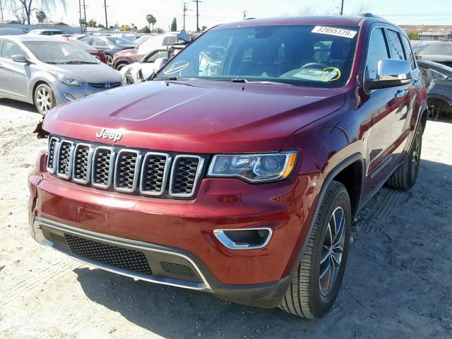 1C4RJEBGXJC229717 - 2018 JEEP GRAND CHER BURGUNDY photo 2