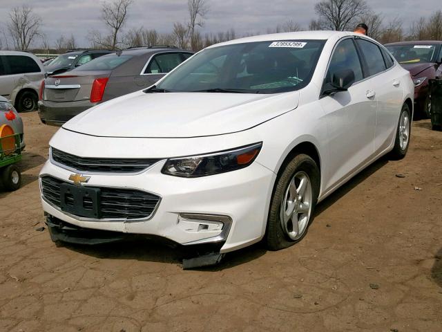 1G1ZB5ST3GF252413 - 2016 CHEVROLET MALIBU LS WHITE photo 2