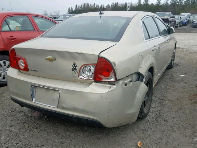 1G1ZH57B99F174219 - 2009 CHEVROLET MALIBU 1LT GOLD photo 4