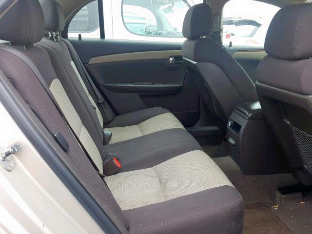 1G1ZH57B99F174219 - 2009 CHEVROLET MALIBU 1LT GOLD photo 6