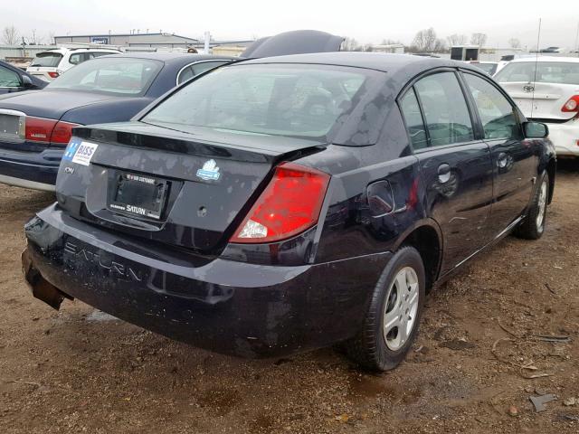 1G8AG52F74Z100414 - 2004 SATURN ION LEVEL BLACK photo 4