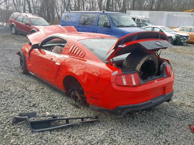 1ZVBP8CF0C5262673 - 2012 FORD MUSTANG GT RED photo 3