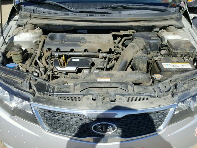 KNAFU4A29C5592315 - 2012 KIA FORTE EX SILVER photo 7