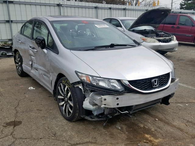 19XFB2F9XFE226004 - 2015 HONDA CIVIC EXL SILVER photo 1